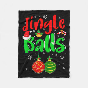 Jingle Xmas Funny Joke Costume Men Adult Couple Fleece Blanket
