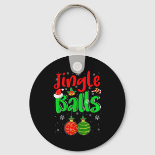 Jingle Xmas Funny Joke Costume Men Adult Couple Keychain