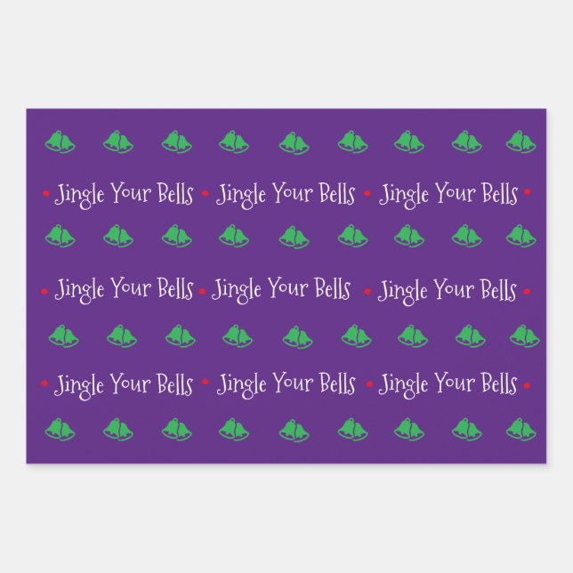 Jingle Your Bells Wrapping Paper Sheets (Front)