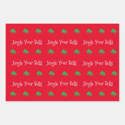 Jingle Your Bells Wrapping Paper Sheets