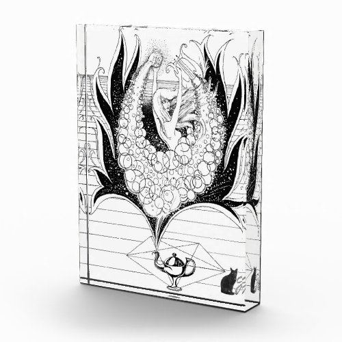 Jinn Line Illustration Acrylic Block