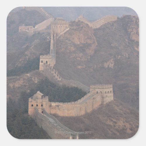 Jinshanling section Great Wall of China Square Sticker
