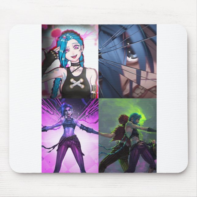 Jinx Arcane anime mousepad (Front)