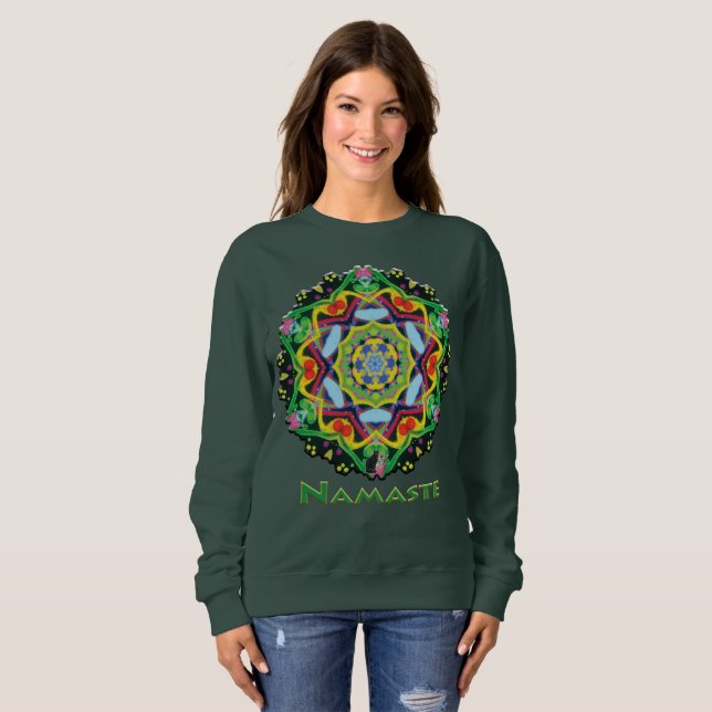 Jinx Namaste Kaleidoscope T-shirt Sweatshirt (Front Full)