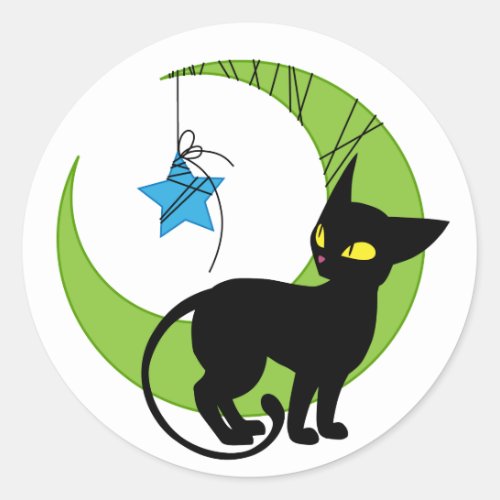 Jinx the Cat Moon Stickers
