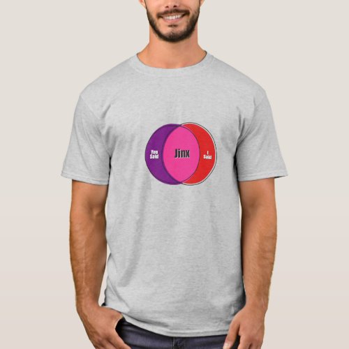 Jinx You Said I Said venn diagram T_Shirt