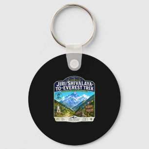 Jiri shivalaya to everest trek vintage mountain keychain