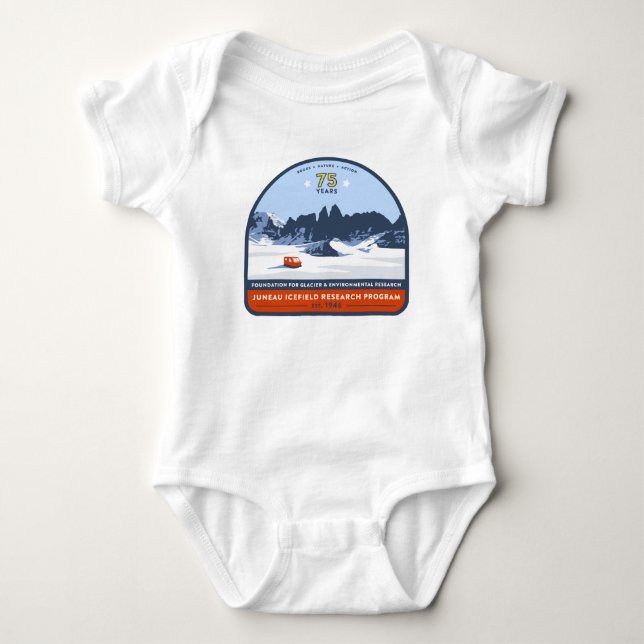 JIRP 75th Anniversary Baby Bodysuit (Front)