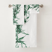 Jitaku Green Bamboo Bath Towel Set