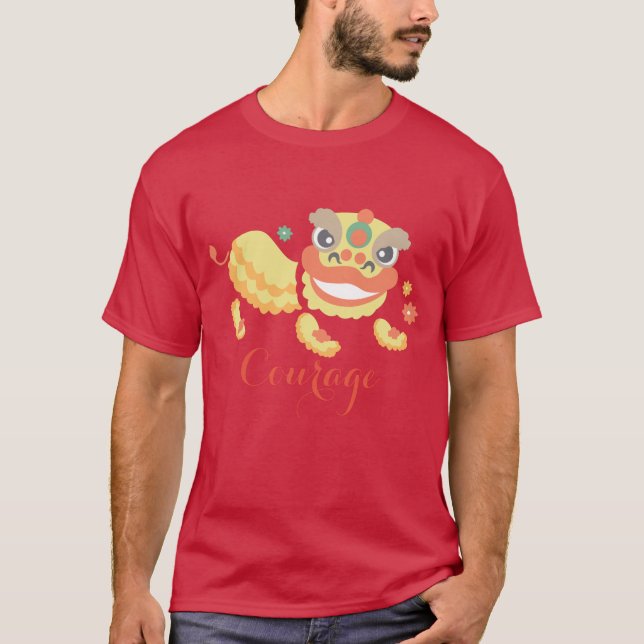 Jitaku Lion Dance Men's T-Shirt (Front)