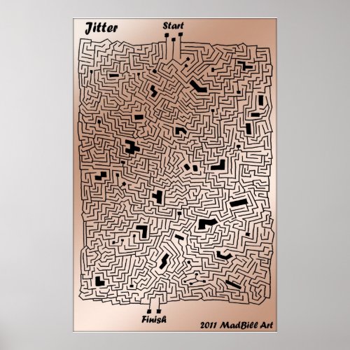 Jitter Maze Poster