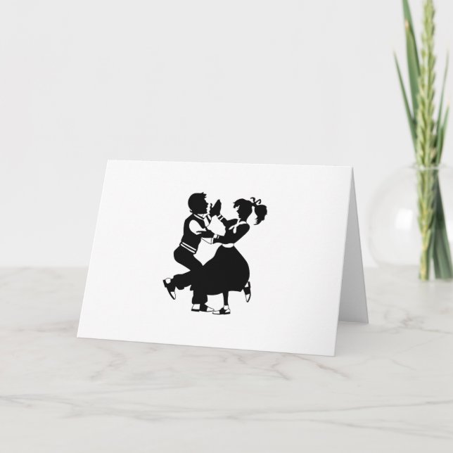 Jitterbug Silhouette Card (Front)