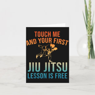 Jiu Jitsu Art For Men Women Brazilian Jujitsu Bjj  Card