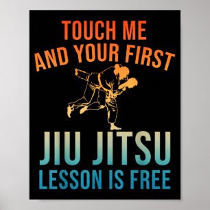 Jiu Jitsu Art For Men Women Brazilian Jujitsu Bjj  Poster