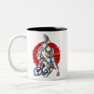 Jiu-Jitsu Astronauts Two-Tone Coffee Mug