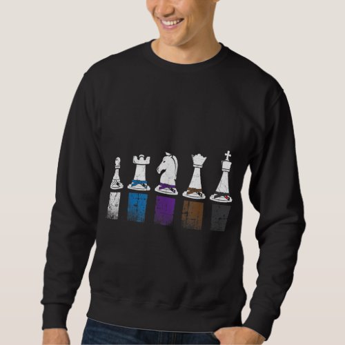 Jiu jitsu Belt Rank Chess Vintage BJJ Sweatshirt