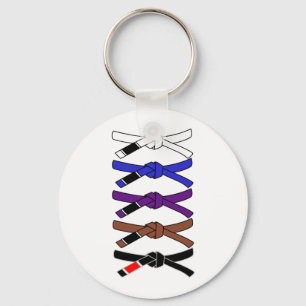 Jiu Jitsu Belts T-Shirt Keychain