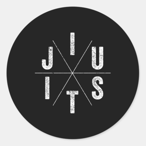 Jiu Jitsu Bjj Brazilian Jiu Jitsu Classic Round Sticker