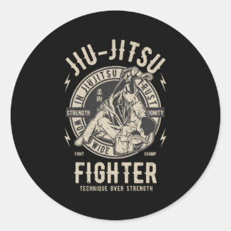 Jiu Jitsu Bjj Brazilian Jiu Jitsu Classic Round Sticker
