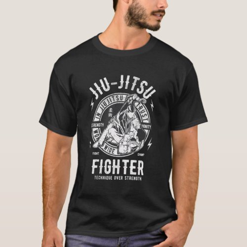 Jiu_Jitsu Bjj Zip Brazilian Jiu Jitsu T_Shirt