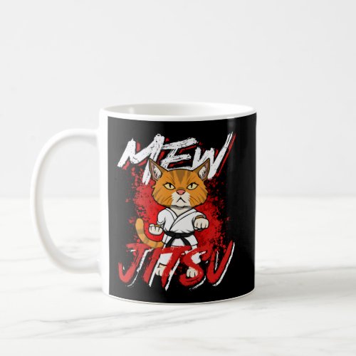 Jiu Jitsu Cat Mew Jitsu Mial Bjj Coffee Mug