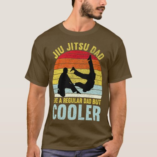 Jiu Jitsu Dad Like a Regular Dad But Cooler Vintag T_Shirt