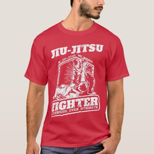 Jiu Jitsu design Martial Arts Fighter graphic T_Shirt
