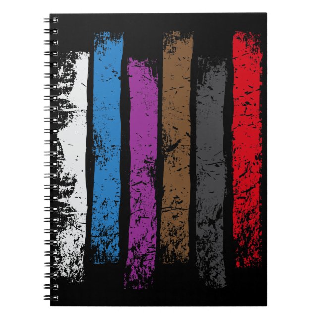 Jiu Jitsu Design United Belts of Jiu Jitsu Notebook (Front)