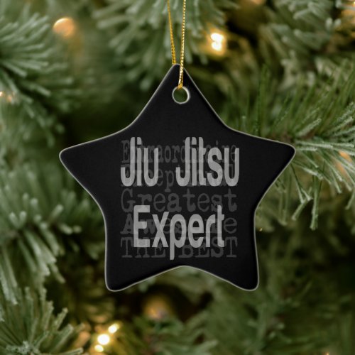 Jiu Jitsu Expert Extraordinaire Ceramic Ornament