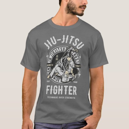 Jiu Jitsu Fighter MMA Karate Martial Arts T_Shirt
