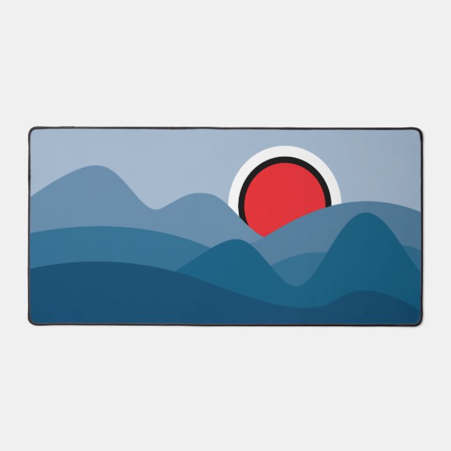 Jiu Jitsu From White Belt to Black Belt Sun Desk Mat (Front)