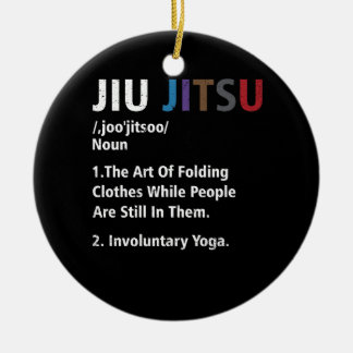 Jiu jitsu Funny Definition BJJ MMA Grappler Involu Ceramic Ornament