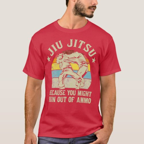 Jiu Jitsu Funny Mens Vintage BJJ MMA Jujitsu 4 T_Shirt