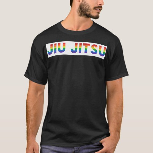 JIU JITSU Gay Pride Rainbow LGBTQIA T_Shirt