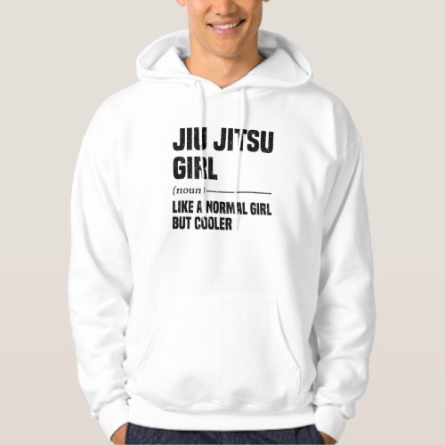 Jiu Jitsu Girl Brazilian Martial Arts Training Hoodie