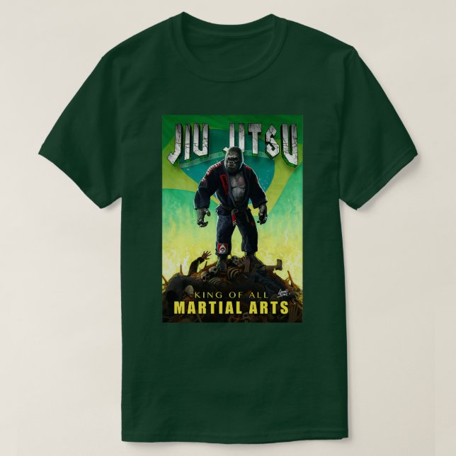 Jiu Jitsu Gorilla Destroyer 1 T-Shirt (Design Front)