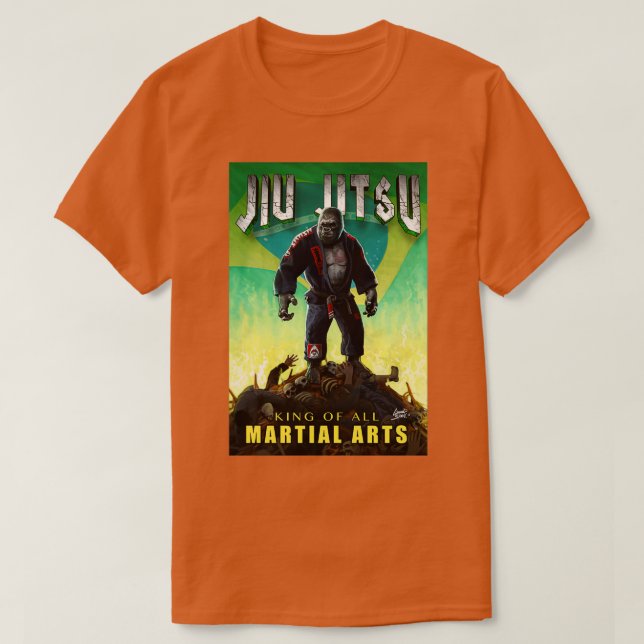 Jiu Jitsu Gorilla Destroyer T-Shirt (Design Front)