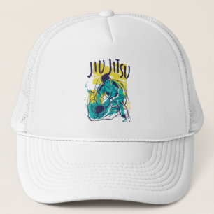 Jiu Jitsu Grunge Trucker Hat