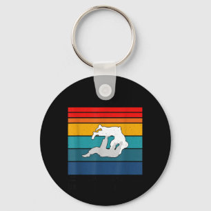 Jiu Jitsu Hug Around Neck Tap Out Grappling Keychain