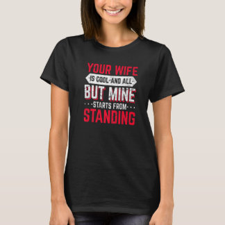 Jiu Jitsu Husband BJJ Jiu Jitsu My Wife is Cooler T-Shirt