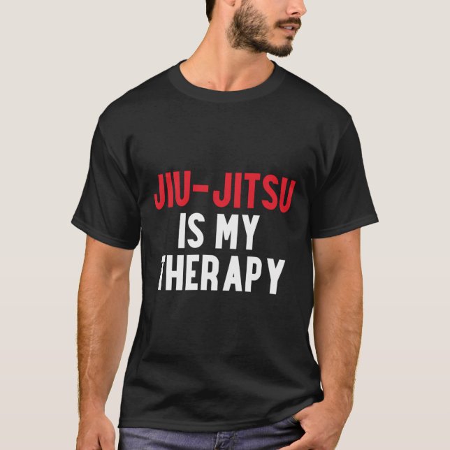Jiu-Jitsu Is My Therapy Long Sleeve Shirt (Front)