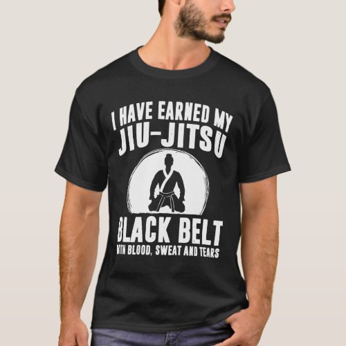 Jiu Jitsu _ Jiu_Jitsu Black Belt With Blood T_Shirt