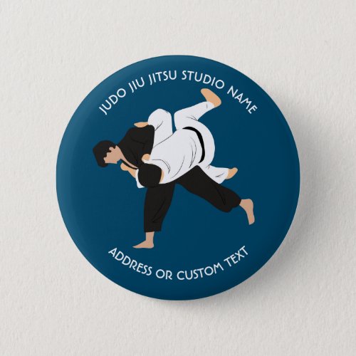 Jiu Jitsu Judo Martial Arts Studio Button