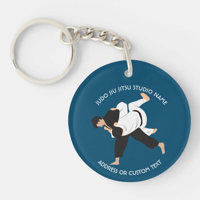 Jiu Jitsu Judo Martial Arts Studio Classic Keychain (Front)
