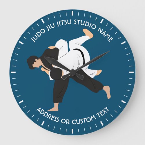 Jiu Jitsu Judo Martial Arts Studio Clock