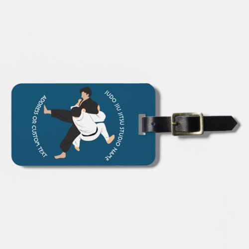 Jiu Jitsu Judo Martial Arts Studio Luggage Tag