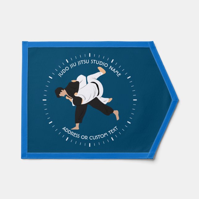 Jiu Jitsu Judo Martial Arts Studio Pennant (Front)