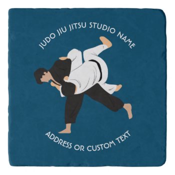 Jiu Jitsu Judo Martial Arts Studio Square Trivet by HumusInPita at Zazzle
