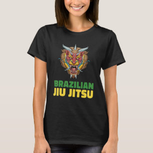 Jiu Jitsu Lion Demon Brazilian Jiu Jitsu and Gra T-Shirt