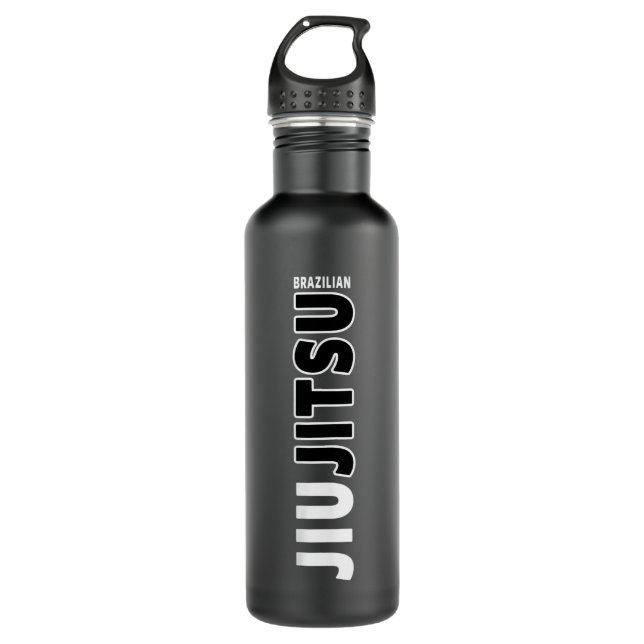 JIU JITSU MMA BJJ STAINLESS STEEL WATER BOTTLE (Front)